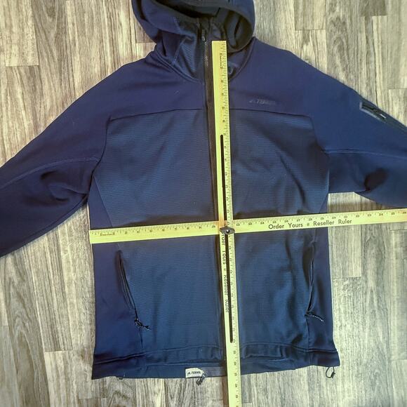 Adidas Terrex Men’s Full-Zip Outdoor Hoodie Jacket — Technical Performance Layer - Picture 2 of 5